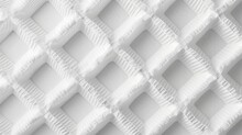 Vector Intuitive White Waffle Towel Yarn Texture With A Clear Theme Setting And Space, Generative AI.