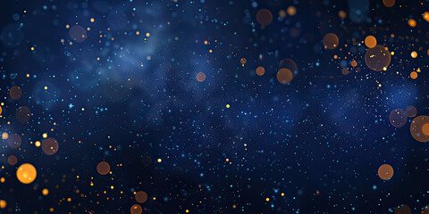 Wall Mural - abstract background with bright highlights of light. dark blue background with yellow and orange rou
