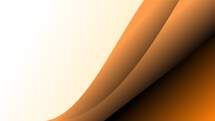 Double fold brown sepia cream paper theme background with underside empty space for text and images presentations