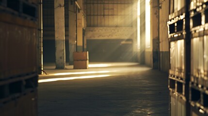 Leinwandbilder - warehouse interior : Generative AI