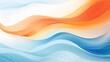 Vibrant abstract background: orange, white, and blue with dynamic waves - business concept

