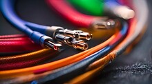 A Variety Of Vibrant Cables Designed For Connecting A Diverse Range Of Devices