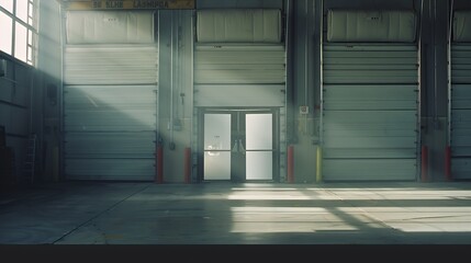 Poster - Loading doors of a warehouse : Generative AI