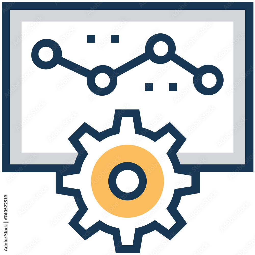 An icon of training flat design 