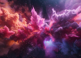 abstract nebulas crashing