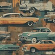 Classic Cars Collage