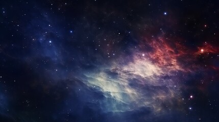 High definition star field, colorful night sky space. Nebula and galaxies in space. Astronomy concept background