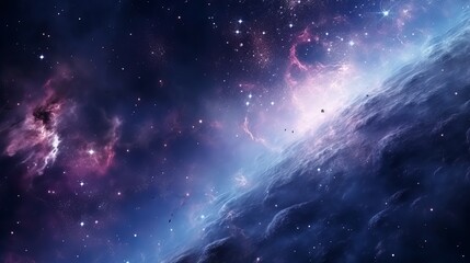 High definition star field, colorful night sky space. Nebula and galaxies in space. Astronomy concept background