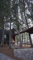 Poster - Forest Retreat: Camping House in the Woods