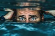 © Maelgoa - Homme d'affaires sous-l'eau » IA générative