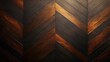 Close up of a wooden floor with a chevron pattern. Suitable for interior design concepts
