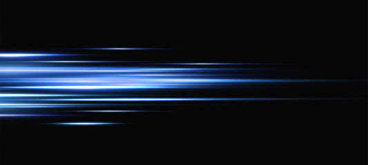 Wall Mural - vector illustration in blue color. set of light effects. glare and flash. bright beams of light. glo