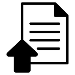 Canvas Print - upload document icon