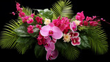 Fototapeta Kwiaty - Background of tropical flowers