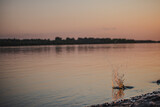 Fototapeta  - sunset on the river