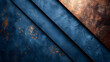 Elegant Weathered Paint and Metallic Sheens: Aesthetic Blue and Copper Interior Design Inspiration
