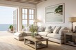 © Michael - Laminate Flooring Loft-Inspired Coastal Living Room Interiors: Serene Ambiance Showcase