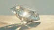 soft lighting to eliminate harsh shadows and highlight the sparkle of the diamond. The facets of the diamond are highlighted and create a natural sparkle.