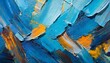 Abstract rough blue painting texture, oil brush stroke. Multicolored art