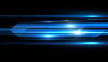 Wall Mural - Blue light ray stripe lines for futuristic energy concept wallpaper and banner background