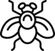 Disease tsetse icon outline vector. Dangerous insect. Housefly drosophila
