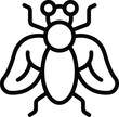 Tsetse wings icon outline vector. House insect disease. Engraved slender