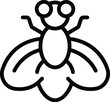 Buzz insect tsetse icon outline vector. Housefly insect. Africa ancient bait