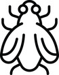 Wings insect buzz icon outline vector. Tsetse fly. Engraved wings beetle