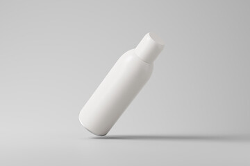 Poster - cosmetic spray can mockup set featuring a large size spray can with a small cap and curved body