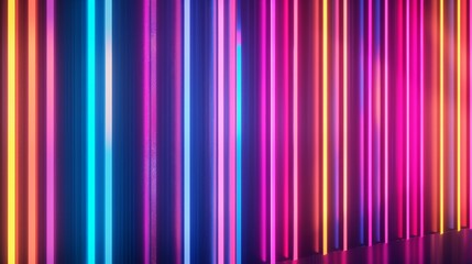 Wall Mural - Neon lights abstract texture