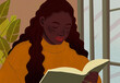 © ADDICTIVE STOCK - Woman engrossed in reading a book