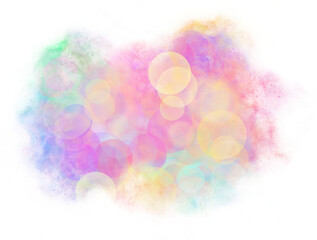 Sticker - bokeh on transparent background clipart