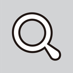 Poster - Magnifying glass icon. Search symbol. Flat design style eps 10. resources graphic element design. Vector illustration with a technology theme and application UI