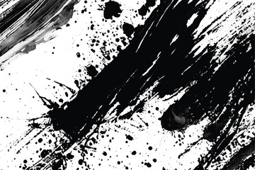 Abstract Grunge texture. Black and white grunge texture.  Black Grunge texture Isolated on a white background. Black and white grunge texture. Grunge background. Black abstract art. Grunge art. Eps 10