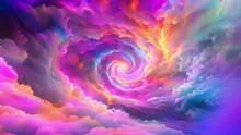 Swirling clouds of abstract pastels dance and mix together in a dreamlike representation of a watercolor dream inviting you in to get lost in its beauty.
