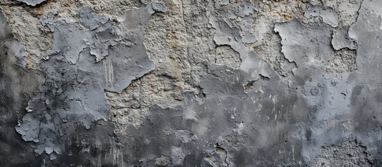 Canvas Print - This photo showcases an abstract wall with a blend of mortar and cement textures.