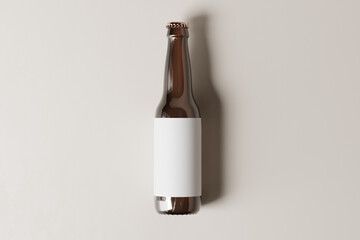 Canvas Print - North American Longneck (or ISB) Style Beer Bottle Mockup