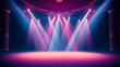 © ma - Opera spotlight, bright theater stage and vibrant background