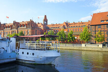 Old Town In Bydgoszcz, Poland, The Brda River Embankment