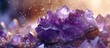 Majestic purple amethyst crystals sparkling with beauty and elegance