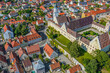 Der Markt Babenhausen im bayerisch-schwäbischen Unterallgäu im Luftbild