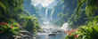 nature forest wide banner background