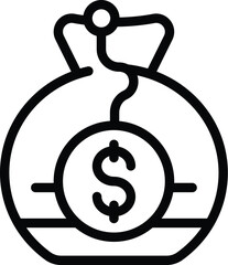 Poster - Investment return icon outline vector. Trade business earnings. Financial commerce profit
