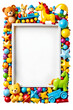 © GRAXO - Toys Kid Border Frame PNG Transparent Background