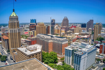 Aerial View of San Antonio, Texas during Summer