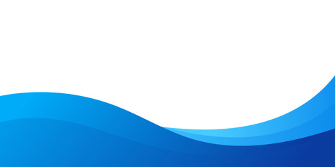 Wall Mural - abstract blue wavy business background. vector illustration