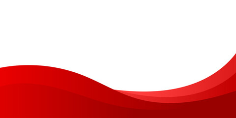 Wall Mural - abstract red wavy business background. vector illustration