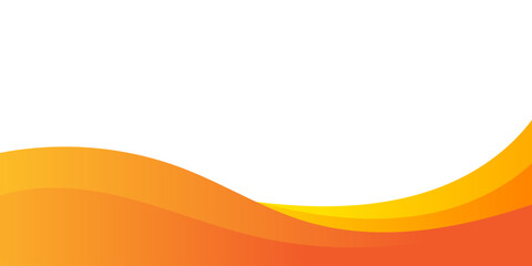 Wall Mural - abstract orange wavy business background. vector illustration