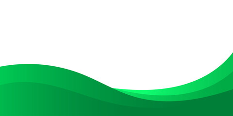 Wall Mural - abstract green wavy business background. vector illustration