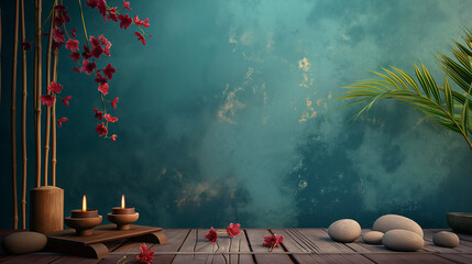 Wall Mural - background with table